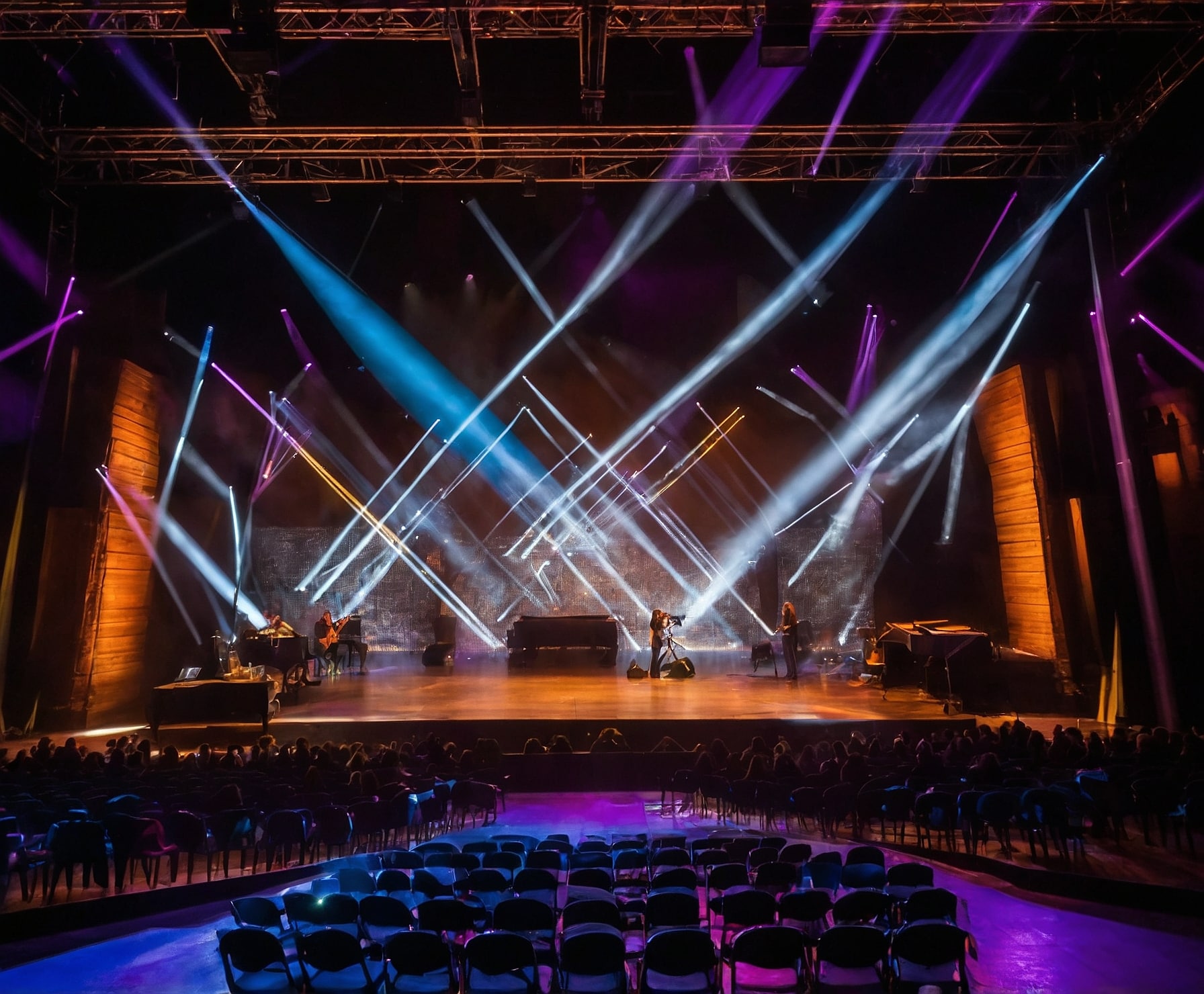Evento musical internacional con tecnología avanzada.